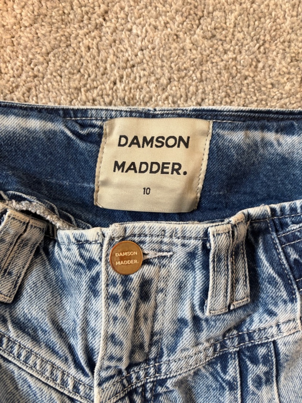 NWT Damson Madder Babysitter Embroidered Bow Jeans Size UK 10 US 6 - Picture 4 of 5